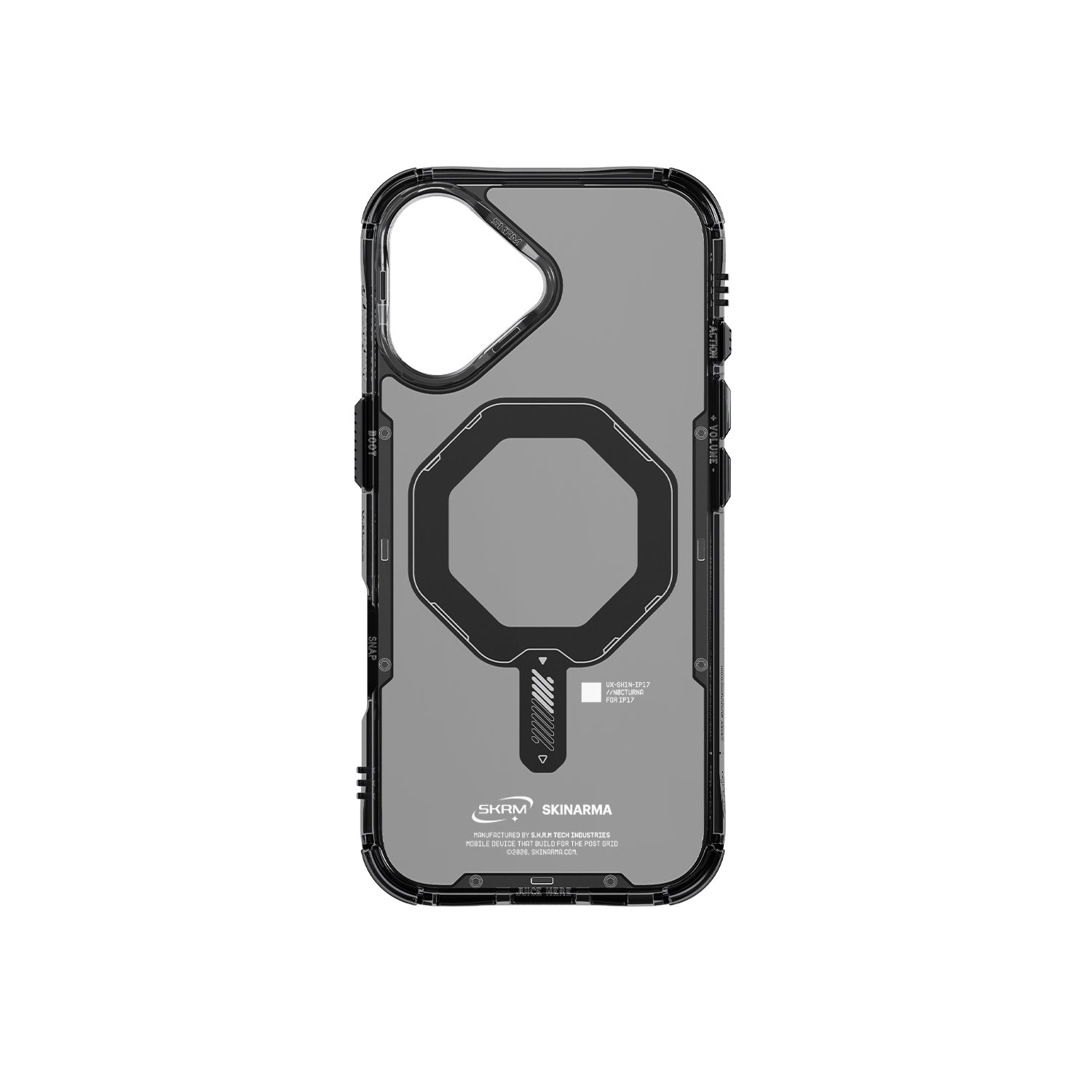 SkinArma Saido MagSafe Case for iPhone 17 | Black SkinArma Saido MagSafe Case for iPhone 17 | Black